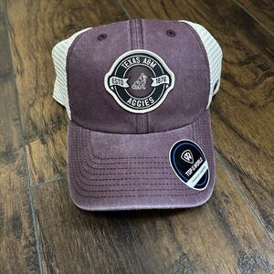 New Texas A&M Aggies Hat Maroon Logo Strap-Back Mesh Baseball Cap NCAA One Size